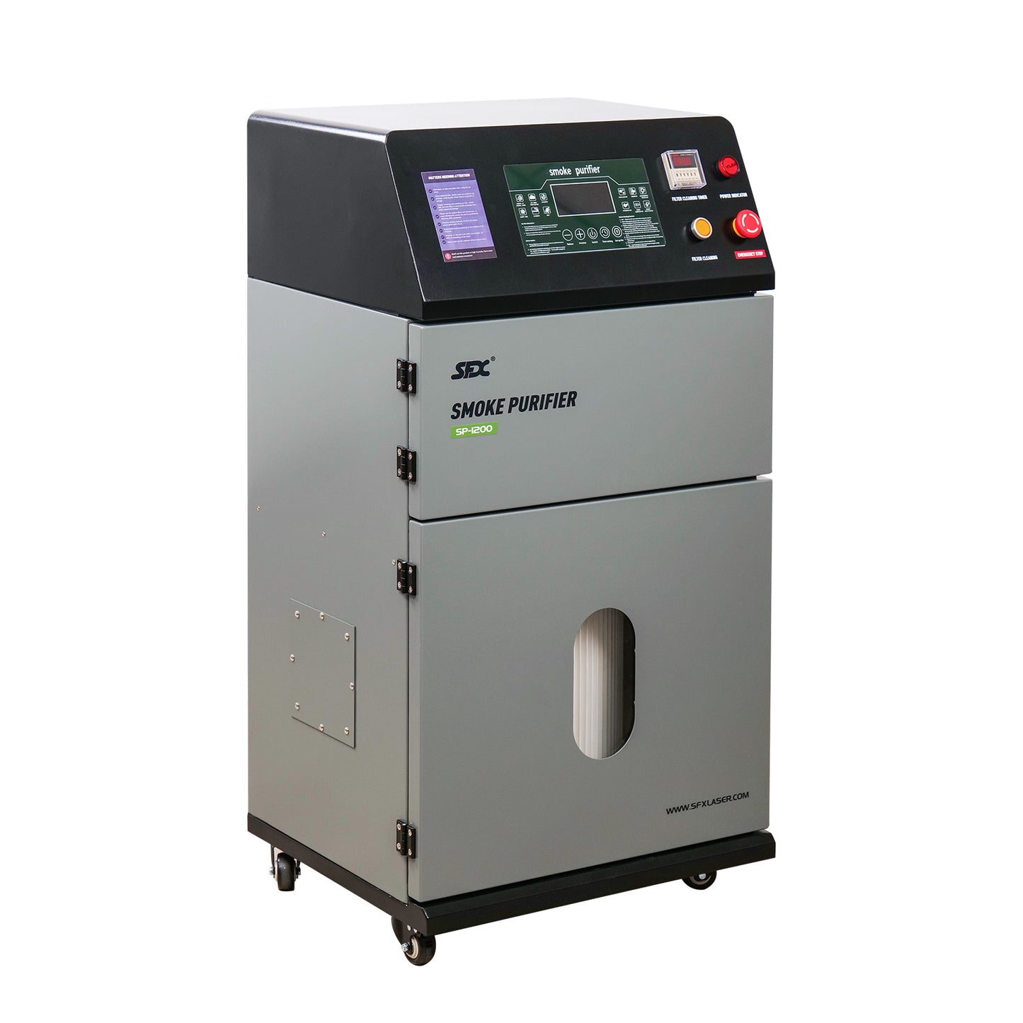 SFX 1200W High-Power Smoke Purifier with Auto Pulse Cleaning Industrial Laser Soldering Smoke Dust Purify Machine Fume Extractor Air Purifier