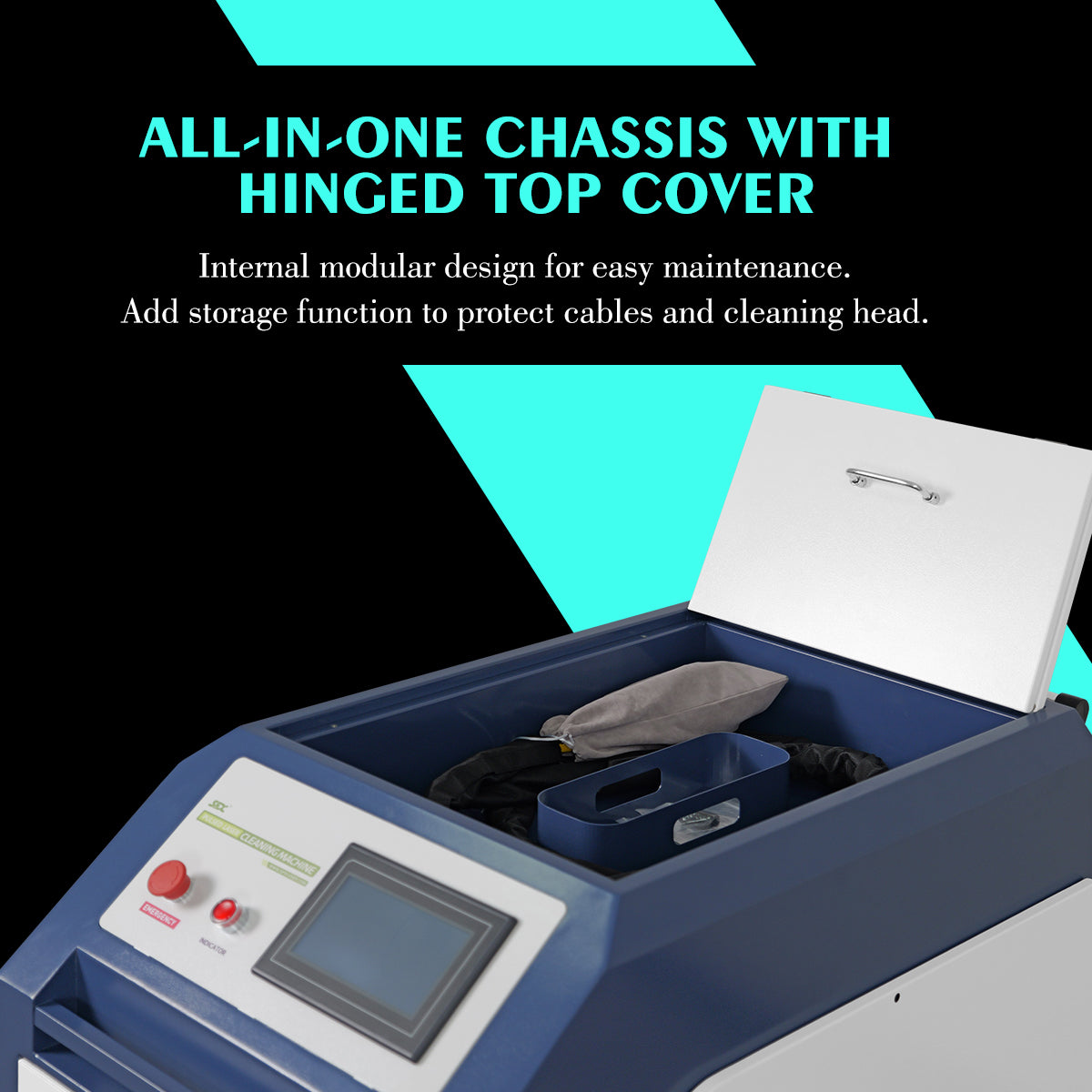 SFX Water Cooled Laser Handheld Cleaning Machine 500mm Wide Scan, Double Wobble Cleaning Head Smart IoT Remote 500/1000/2000W Laser Cleaner, Efficient Rust Removal, Portable Cleaning Machine for Metal