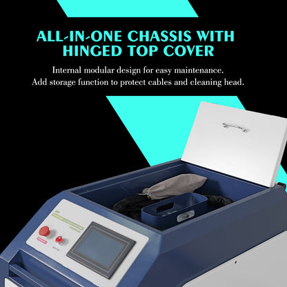 SFX Water Cooled Laser Handheld Cleaning Machine 500mm Wide Scan, Double Wobble Cleaning Head Smart IoT Remote 500/1000/2000W Laser Cleaner, Efficient Rust Removal, Portable Cleaning Machine for Metal