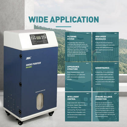 SFX 400L Industrial Laser Soldering Smoke Dust Purify Machine Fume Extractor Air Purifier