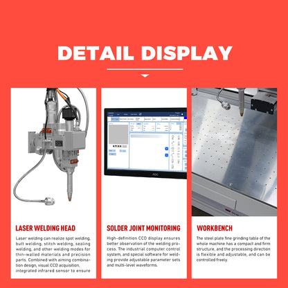 Fiber Laser Welder 5 Axis Platform Automatic Laser Welding Machine 1500/2000/3000W Spot Size 0-5mm Laser Welding Machine for Metal Used In Aerospace Equipment