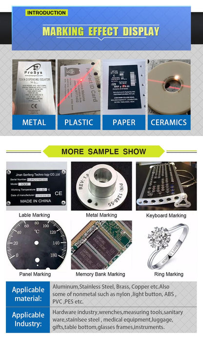 Enclosed Fiber Laser Engraver 20/30/60/80/100W JPT Mopa Laser Marking Machine for metal Engraving
