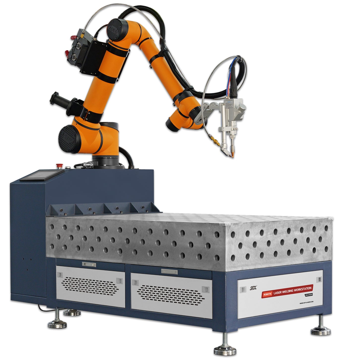 Robotic Laser Welding Workstation Six-Axis CNC Laser Welding Machine workstation 1500W/2000W/3000Wwith Expandable Worktable