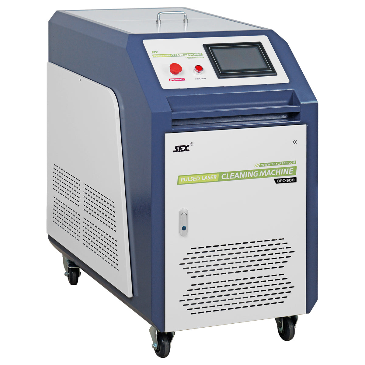 SFX Water Cooled Laser Handheld Cleaning Machine 500mm Wide Scan, Double Wobble Cleaning Head Smart IoT Remote 500/1000/2000W Laser Cleaner, Efficient Rust Removal, Portable Cleaning Machine for Metal