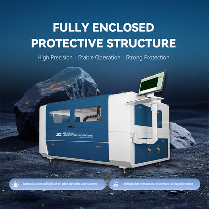 SFX Fiber/CO2 Integrated Cutting Machine 1500W MAX Fiber Laser 130W-180W CO2 Metal/Non-metal Cutting Machine 1300×900mm (51.2×35.4 inches)