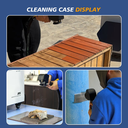 Air Cooled Laser Cleaning Machine for Wood 200W 300W Portable Pulse Laser Stripping Machine For Furniture Restoration Laser Rust And Paint Cleaner High-Precision Cleaning