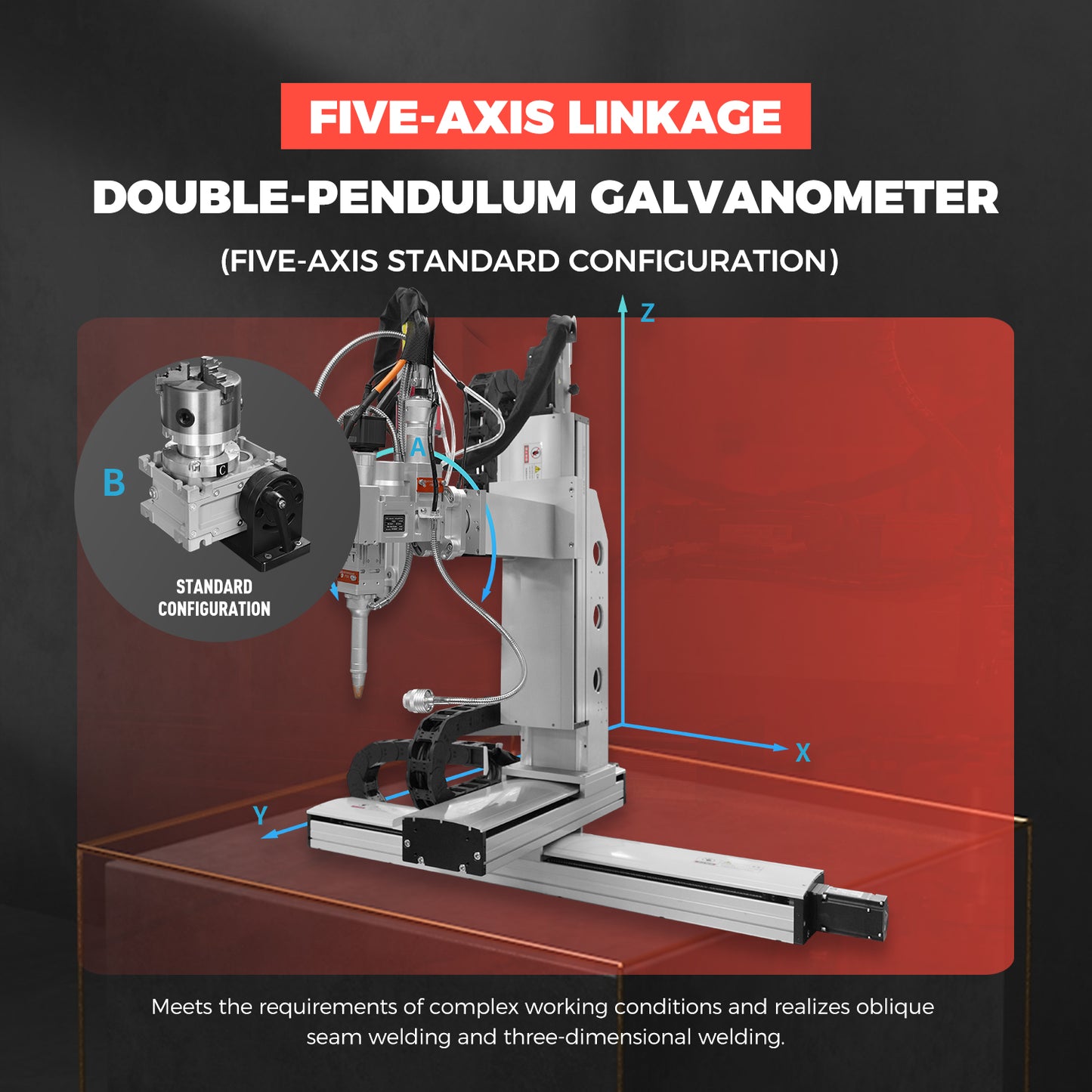 Fiber Laser Welder 5 Axis Platform Automatic Laser Welding Machine 1500/2000/3000W Spot Size 0-5mm Laser Welding Machine for Metal Used In Aerospace Equipment