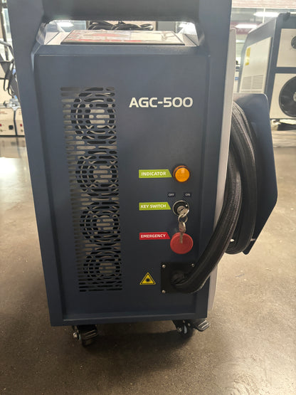 Used AGC 500W 220V Air-Cooled Laser Cleaner Portable Pulse Laser Stripping Machine For Laser Rust And Paint Cleaner Handheld Cleaning Machine for Paint From Laser Cleaner for Metal Rust