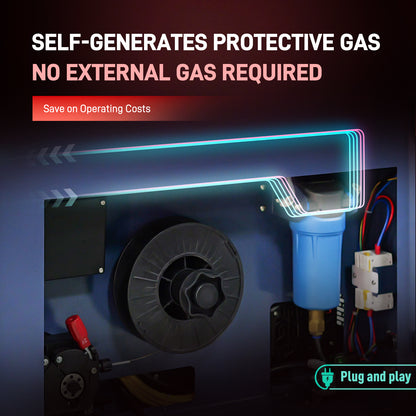 1400W Integrated Air-Cooled Laser Welding Machine No External Gas Required Built-in Auto Wire Feeder Air Cooled Handheld Laser Welder for Aluminum, Stainless Steel, Copper