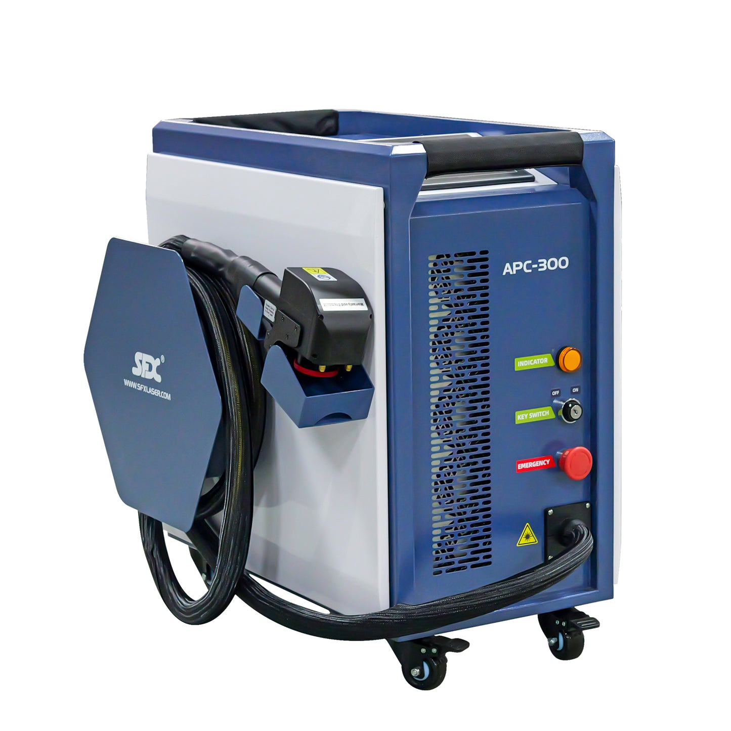 Air Cooled Laser Cleaning Machine for Wood 200W 300W Portable Pulse Laser Stripping Machine For Furniture Restoration Laser Rust And Paint Cleaner High-Precision Cleaning
