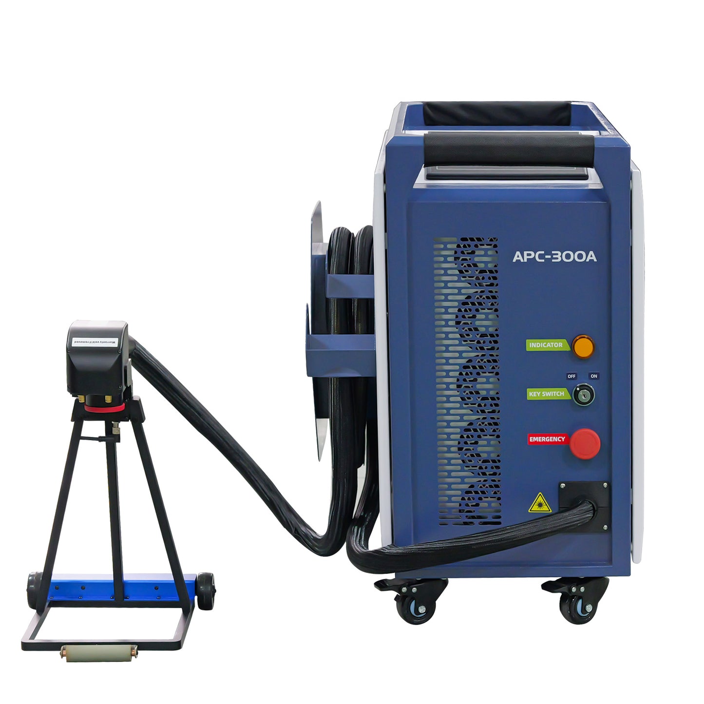 Air Cooled Laser Cleaning Machine for Wood 200W 300W Portable Pulse Laser Stripping Machine For Furniture Restoration Laser Rust And Paint Cleaner High-Precision Cleaning