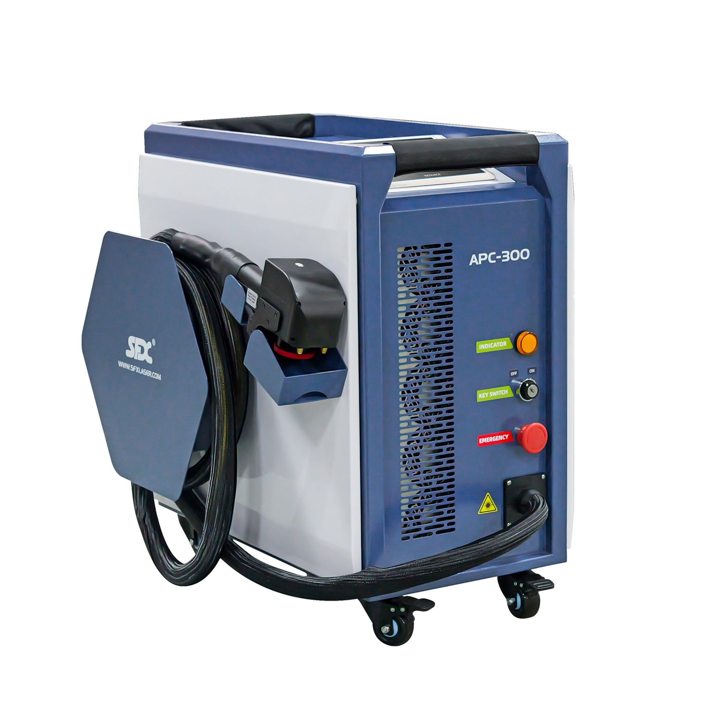 Air Cooled Laser Cleaning Machine for Wood, Rust & Paint 200W 300W 500W Portable Pulse Laser Stripping Machine For Furniture Restoration