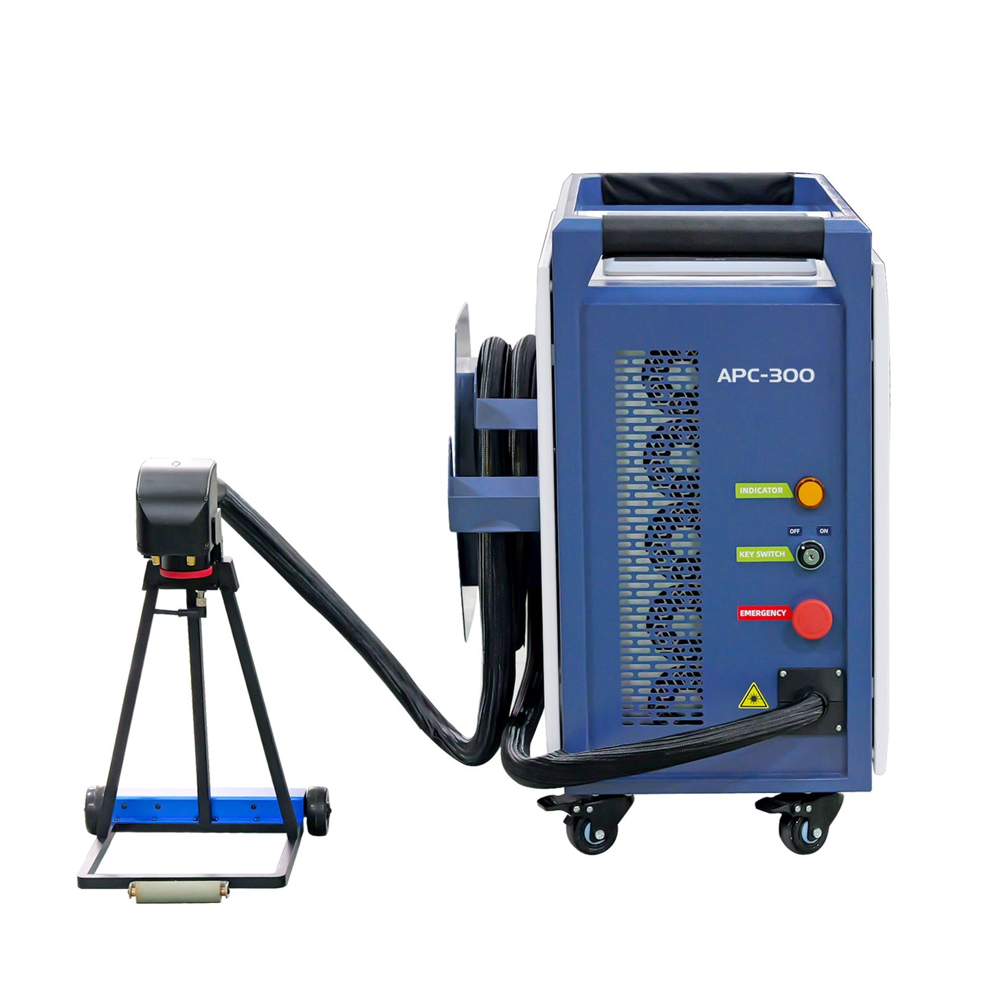 Air Cooled Laser Cleaning Machine for Wood, Rust & Paint 200W 300W 500W Portable Pulse Laser Stripping Machine For Furniture Restoration