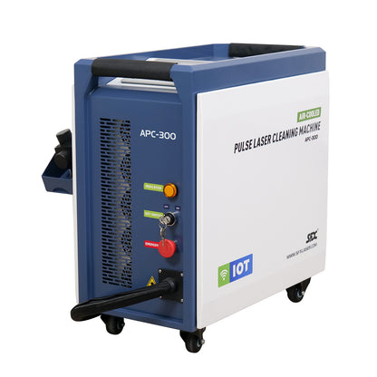 Air Cooled Laser Cleaning Machine for Wood, Rust & Paint 300W 500W Portable Pulse Laser Stripping Machine For Furniture Restoration