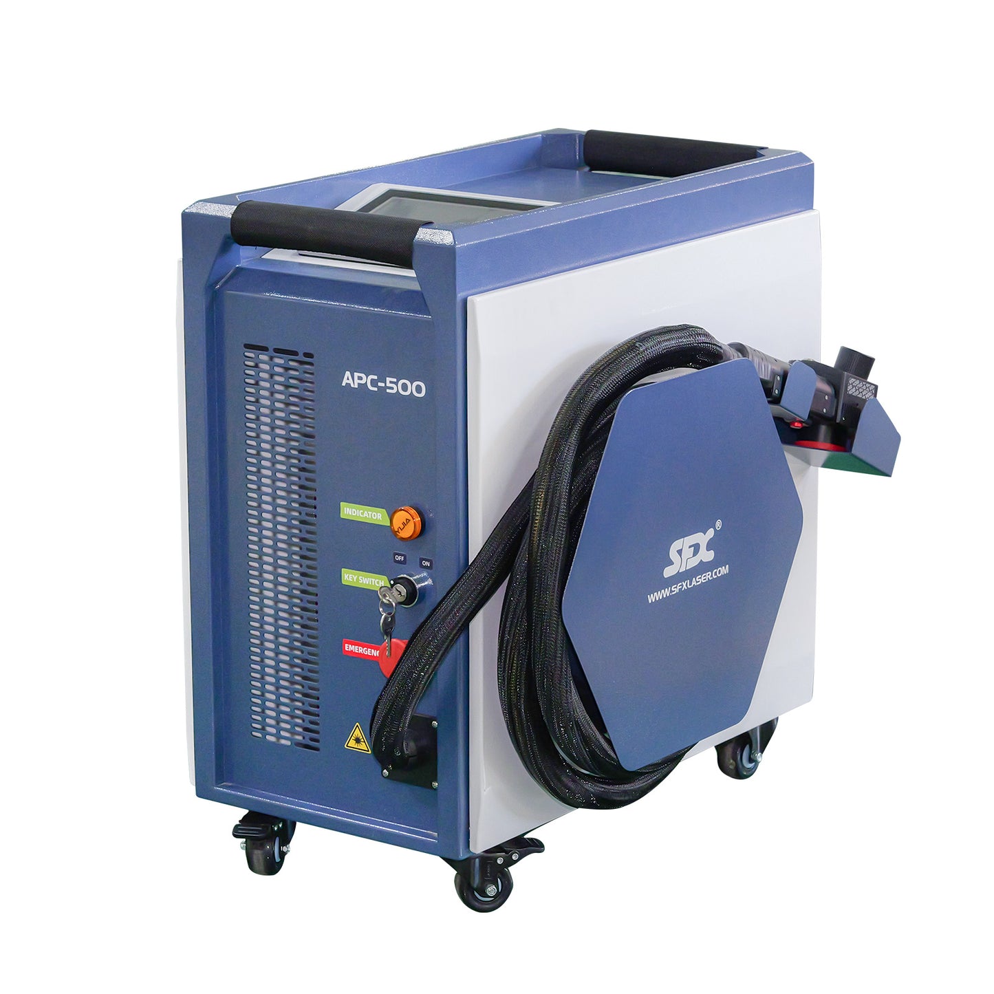 Air Cooled Laser Cleaning Machine for Wood, Rust & Paint 200W 300W 500W Portable Pulse Laser Stripping Machine For Furniture Restoration