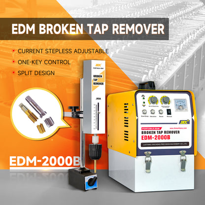 Broken Tap Remover,M2-M36(5/64'' to 1-27/64'') Broken Tap Extractor Portable EDM Drilling Machine Remover Broken Drill,Bolt,Reamer.110V,2000W,Depth Setting