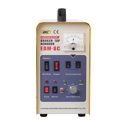 800W Broken Tap Drill Remover Machine EDM-8C Portable EDM, 110 V, Remove M2-M20 Dia. 0.07in to 0.78in (5/64'' - 25/32'') Screw, 1-20mm Drill Drifts from Blind Hole, Through Hole, Depth Setting