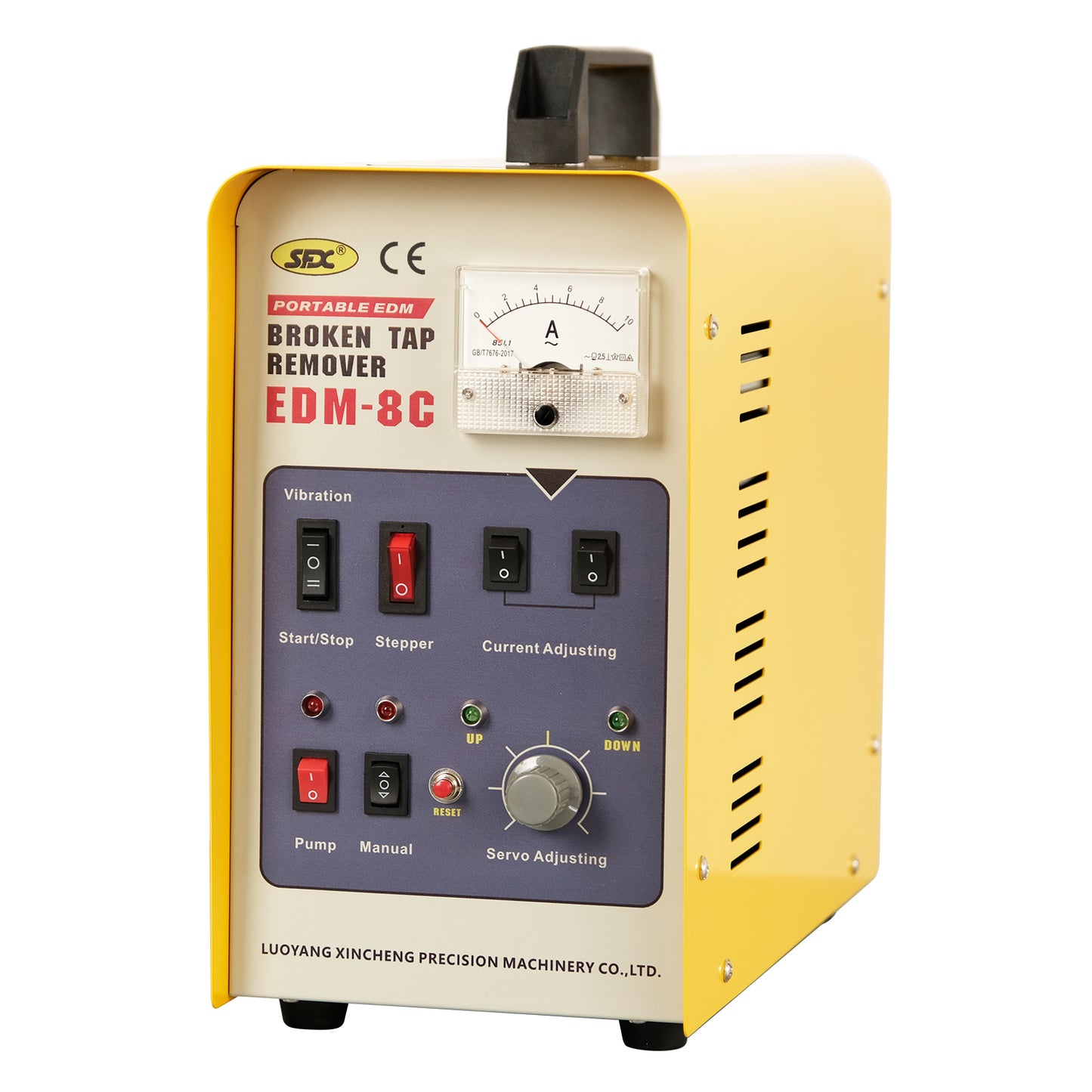800W Broken Tap Drill Remover Machine EDM-8C Portable EDM, 110 V, Remove M2-M20 Dia. 0.07in to 0.78in (5/64'' - 25/32'') Screw, 1-20mm Drill Drifts from Blind Hole, Through Hole, Depth Setting