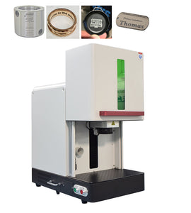 Enclosed Fiber Laser Engraver 20/30/50W JPT Fiber Laser Marking Machine Engraving  Lens