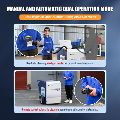 Intelligent Floor Laser Cleaning Machine 3000W Marble Floor Cleaning Machine Floor Rust Oil Remover on Metal/Stone