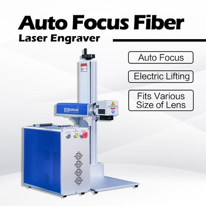 Auto Focus Fiber Laser Engraver 20/30/50W JPT Fiber Laser Marking Machine Engraving  Lens
