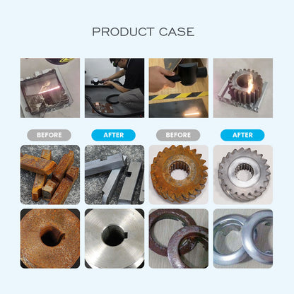 Used Portable 100W Laser Rust Remover Suitcase 100W Fiber JPT Laser Source Pulse Laser Cleaner Efficient Rust, Stain, Plating, and Oil Removal for Metals
