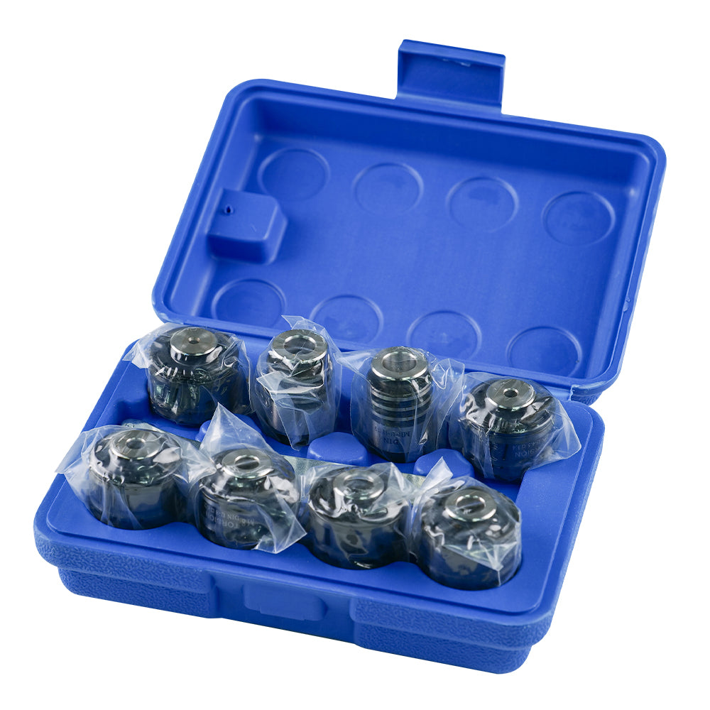 GT12 DIN Tapping Collets Chuck 8PCS Tapping Adapters DIN for M16 Electric Tapping Chuck Clamp Collet M3,M4 M5-M6 M8 M10 M12 M14 M16