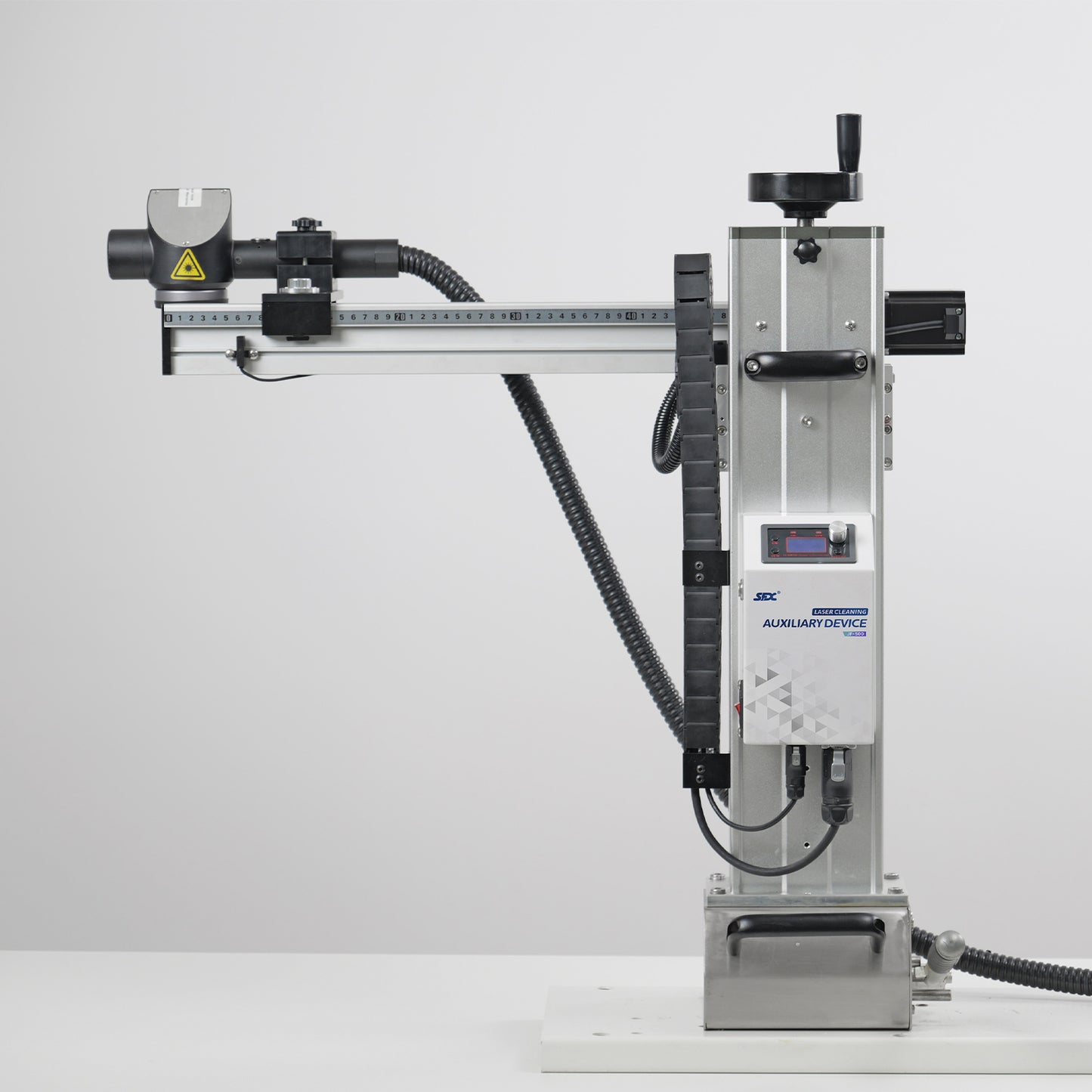 Laser Cleaning Auxiliary Device for Laser Rust Removal 60°Angle Adjustable 9 Cleaning Modes Automatic Even Cleaning with 400KG Magnetic Base