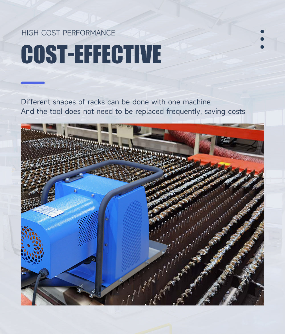 Used Laser Slag Removal Machine JS1000 Laser Cutting Table Slag Cleaner Slat Cleaner for Laser Cutting Table 3-8mm Sword Fence of CNC Laser Cutting Machine