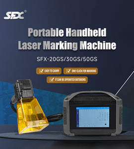 Fiber Laser Engraver Portable Handheld Laser Marking Machine 20W 30W 50W Engraving 70/100mm Linux System 8 Core Professor Laser Engraving Machine for Metal and Non-Metal