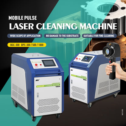 Pulse Laser Cleaner 300W/500W/1000W Multi Mode Laser Cleaning Machine for Metal 5M 10M Cable Laser Rust Removal Tool