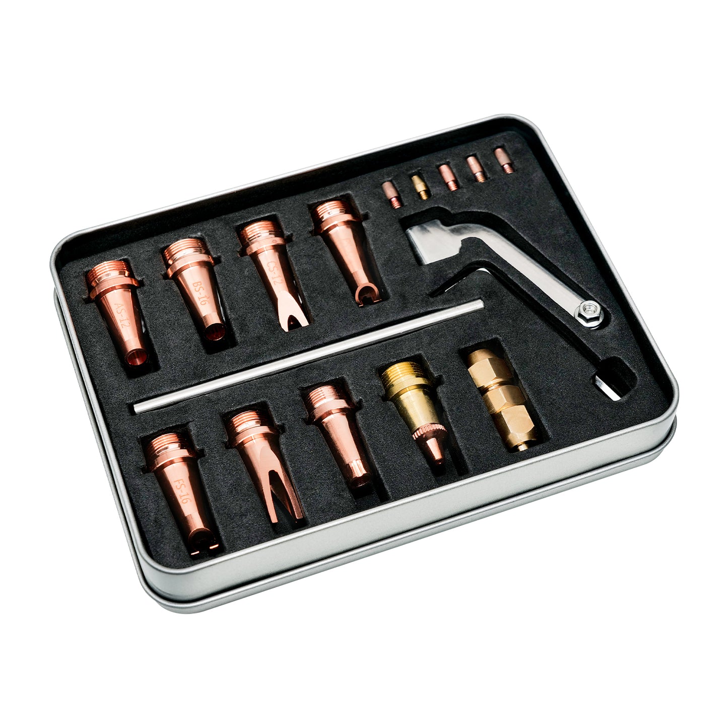 Air-Cooled Welding Machine Copper Nozzle Set 9Pcs Welding Nozzle– Welding tips for Welding Guns, Hobart Machines
