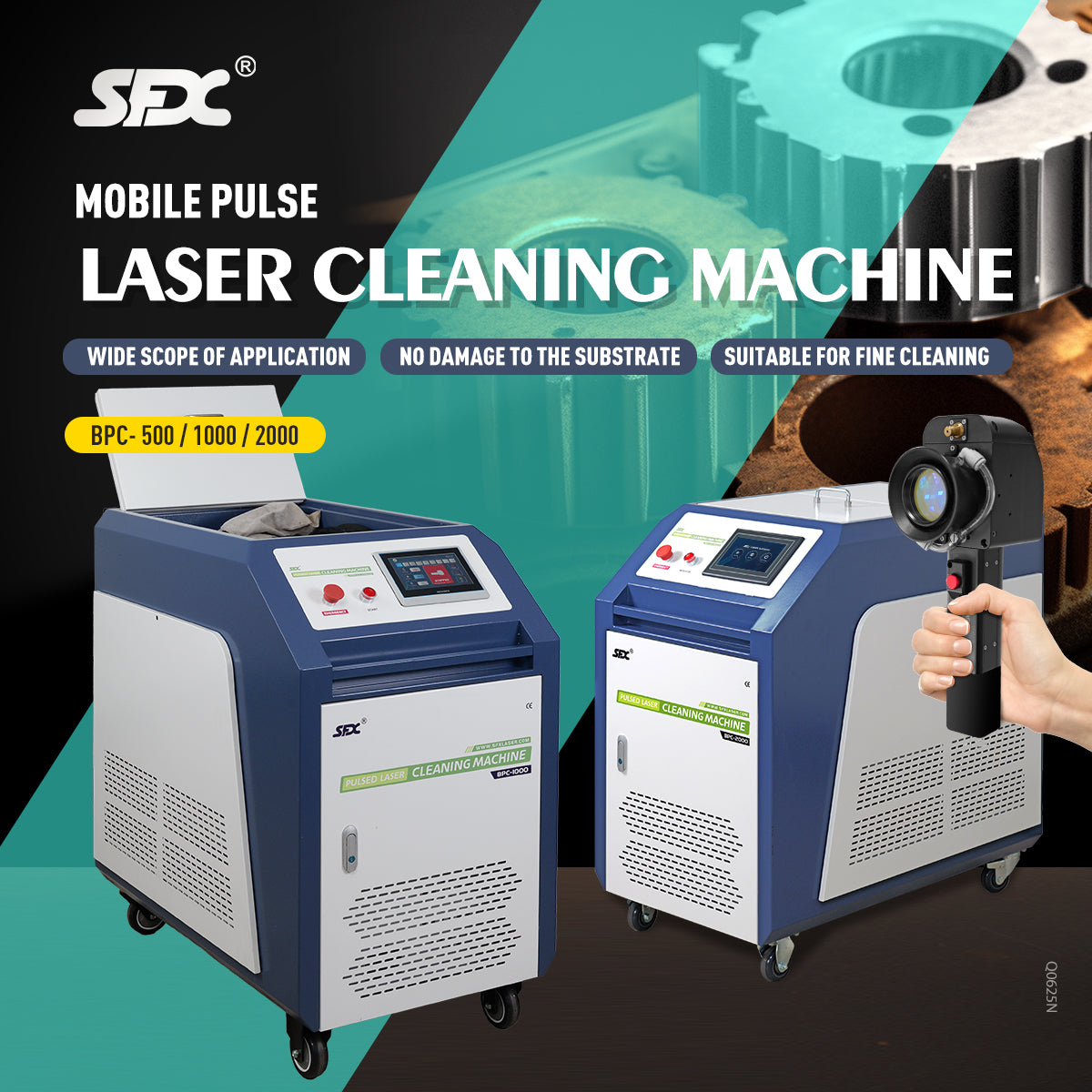 SFX Water Cooled Laser Handheld Cleaning Machine 500mm Wide Scan, Double Wobble Cleaning Head Smart IoT Remote 500/1000/2000W Laser Cleaner, Efficient Rust Removal, Portable Cleaning Machine for Metal