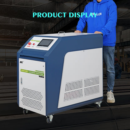 SFX Water Cooled Laser Handheld Cleaning Machine 500mm Wide Scan, Double Wobble Cleaning Head Smart IoT Remote 500/1000/2000W Laser Cleaner, Efficient Rust Removal, Portable Cleaning Machine for Metal