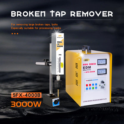 Portable EDM Tap Burner 3000W,110V Remove M2 to M48(Dia. 0.07in to 2 in) broken Screw,drills,taps, bolts from Blind Hole,Depth Setting