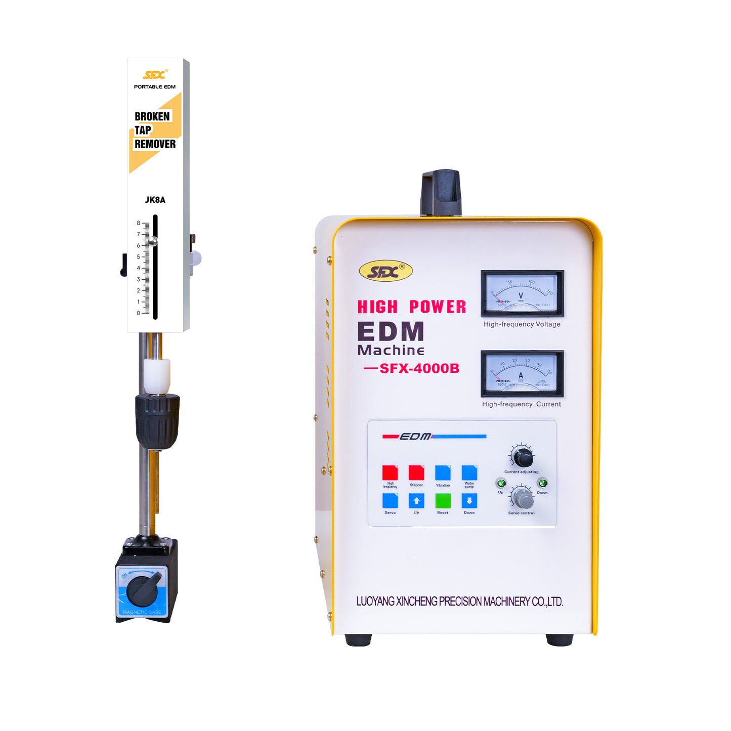 Portable EDM Tap Burner 3000W,110V Remove M2 to M48(Dia. 0.07in to 2 in) broken Screw,drills,taps, bolts from Blind Hole,Depth Setting