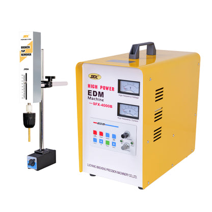 Portable EDM Tap Burner 3000W,110V Remove M2 to M48(Dia. 0.07in to 2 in) broken Screw,drills,taps, bolts from Blind Hole,Depth Setting