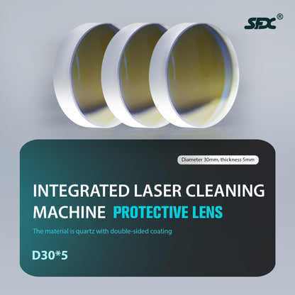 Protective Lens 3PCS/10PCS for SLC-1525/2030/SLC-3040 Handheld Laser Cleaning Machine Diameter 30mm Thickness 5mm Suitable for Continuous Laser Head
