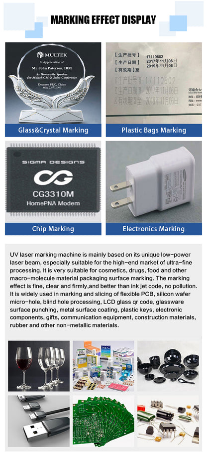 US Stock JPT MOPA Fiber Laser Engraver 3W/5W/10W/15W/UV Laser Marking Machine Engraving Machine