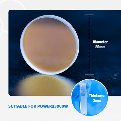 5Pcs Air-Cooled Laser Welding Machine Protective Lens D20XT3mm Quartz Fits ≤ 3000W Handheld Welders