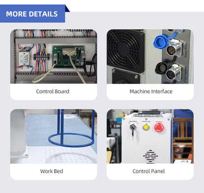 Handheld Fiber Laser Engraver 20/30/50/60W Fiber Laser Marking Machine Compitable with EZCAD2.0