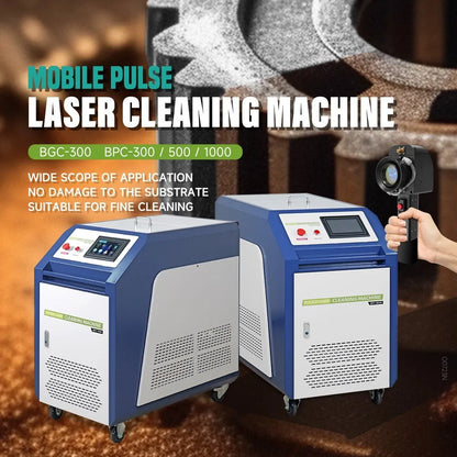 Used SFX Water Cooled Laser Handheld Cleaning Machine 500mm Wide Scan, Double Wobble Cleaning Head Smart IoT Remote 300W Laser Cleaner, Efficient Rust Removal, Portable Cleaning Machine for Metal