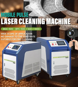 Used SFX Water Cooled Laser Handheld Cleaning Machine 500mm Wide Scan, Double Wobble Cleaning Head Smart IoT Remote 300W Laser Cleaner, Efficient Rust Removal, Portable Cleaning Machine for Metal