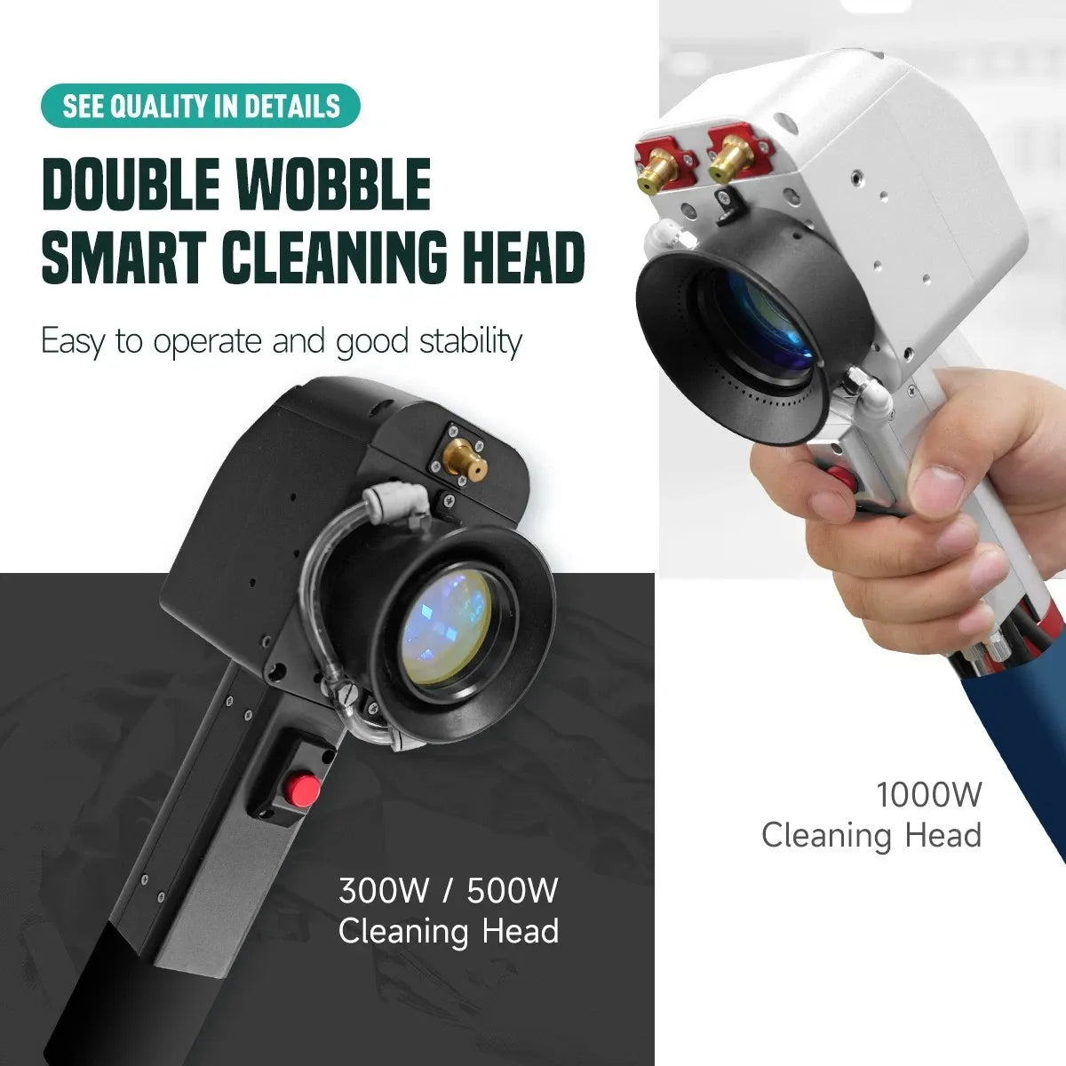 Used SFX Water Cooled Laser Handheld Cleaning Machine 500mm Wide Scan, Double Wobble Cleaning Head Smart IoT Remote 300W Laser Cleaner, Efficient Rust Removal, Portable Cleaning Machine for Metal