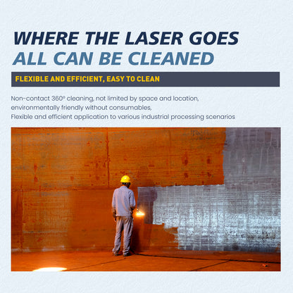 SFX Laser Cleaning Machine for Rust Removal 2000W Handheld Fiber Laser CLeaner Anti-Freeze Technology & Remote Control  for Rust Oil Paint Remover