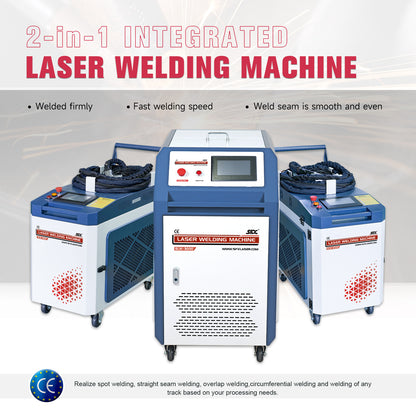 US Stock Handheld Laser Welding Machine SFX SLW 1500W 2000W 3000W 2 in 1 Fiber Portable Welder with Auto Wire Feeder Suitable for Metal/Stainless Steel /Aluminum