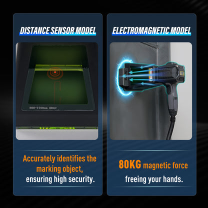 SFX Pro 20W 50W Fiber Laser Engraver Portable Handheld Laser Marking Machine Linux System 8 Core, 7-Inch Touch Screen, Dual Power, Infrared Positioning for Metal/Non-Metal Marking