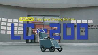 Off Road Pulse Laser Cleaner 300W Laser Rust Removal High Cleaning Efficiency Dual Cleaning Head Protection Suit Outdoor and Field Oil/Stains/Paint/Coating Cleaning
