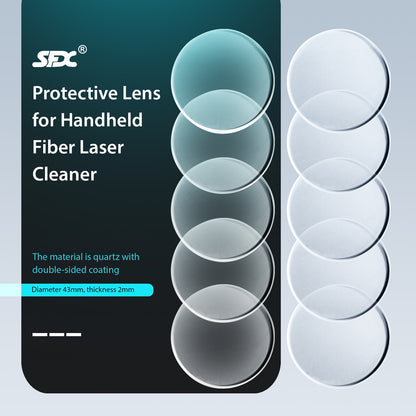 Protective Lens for  for 3000W Laser Industrial Cleaning Machine Laser Rust Removal Diameter 43mm Thickness 2mm