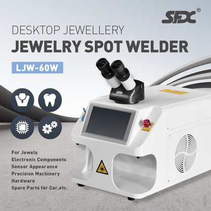 Jewelry Spot Welder Jewelry Laser Welding Machine 40J LJW-60W Desktop Microscope and Camera System 220V Laser Welding Machine for Rings,Dentures,Watches,Jewelry,Pendants